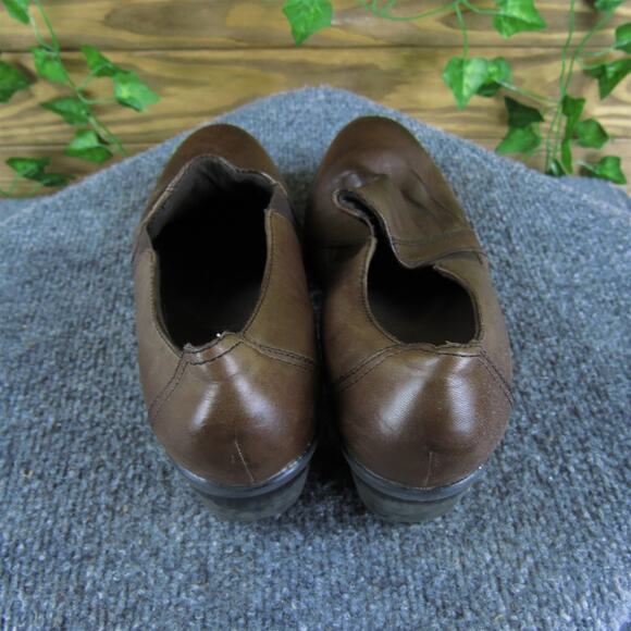 Clarks Women's Bootie Brown Leather Sz 7 Medium Used 2025‎ - Picture 4 of 6